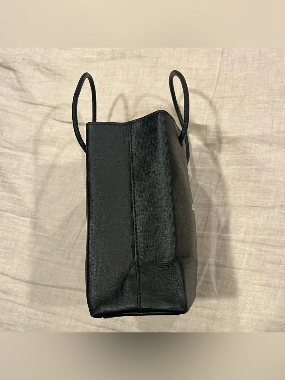 $1150 Balenciaga by Demna Logo Crossbody Mini Tote Bag
